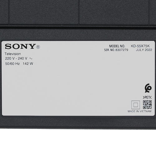 Купить 55" (139 см) Телевизор Sony KD-55X75K черный  5408136. Характеристики, отзывы и цены в Донецке