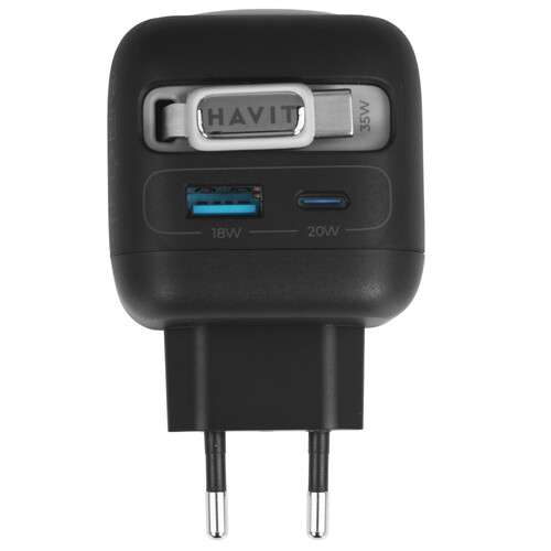 Купить Сетевое зарядное устройство Havit UC250A черный  5625386. Характеристики, отзывы и цены в Донецке
