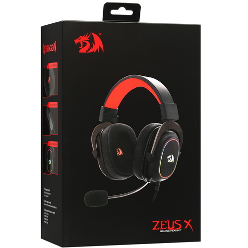 Купить Проводные наушники Redragon Zeus X RGB черный 2024  5463209. Характеристики, отзывы и цены в Донецке