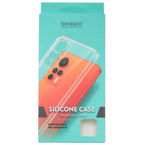 Купить Накладка  BoraSCO Silicone Case для Samsung Galaxy A26 прозрачный  5616631. Характеристики, отзывы и цены в Донецке