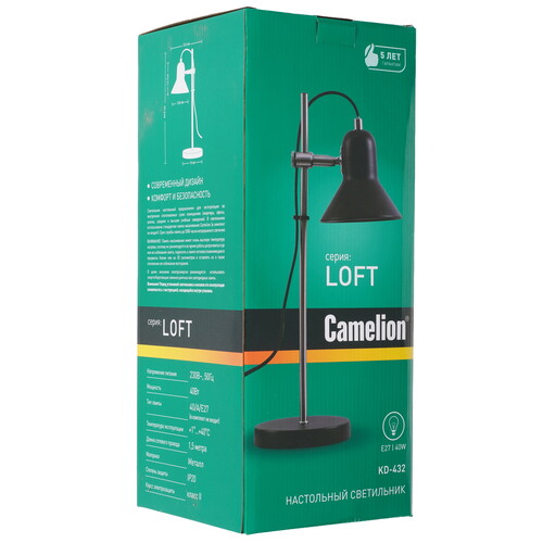 Купить Настольный светильник Camelion KD-432 C01 белый  9125259. Характеристики, отзывы и цены в Донецке