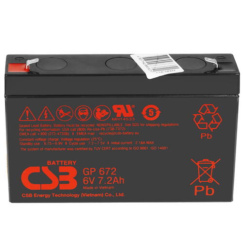 Купить Аккумуляторная батарея для ИБП CSB GP 672  9085872. Характеристики, отзывы и цены в Донецке