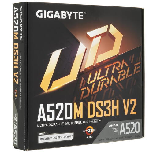 Купить Материнская плата GIGABYTE A520M DS3H V2  5438132. Характеристики, отзывы и цены в Донецке