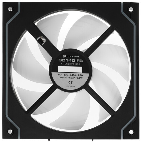 Купить Вентилятор Cougar SC140 ARGB [SC140-FB ARGB] черный  5609579. Характеристики, отзывы и цены в Донецке