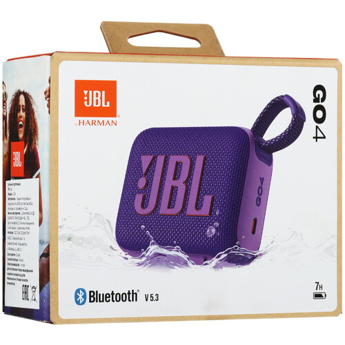 Купить Портативная колонка JBL GO 4, фиолетовый  5464049. Характеристики, отзывы и цены в Донецке