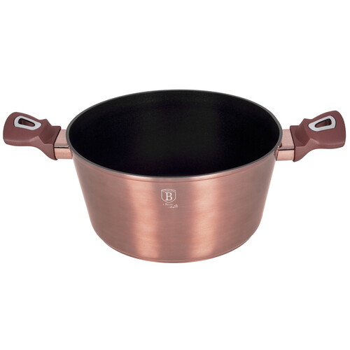 Купить Кастрюля Berlinger Haus I-Rose Edition BH-6035 4 л 24 см розовый  9151285. Характеристики, отзывы и цены в Донецке