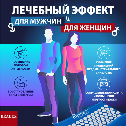 Купить Массажный коврик Bradex KZ 0075 белый, синий  8145622. Характеристики, отзывы и цены в Донецке