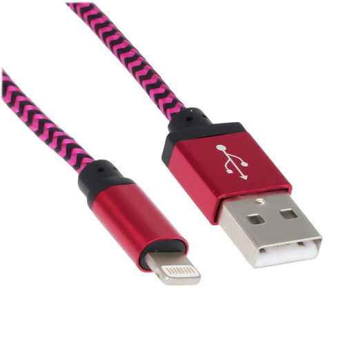 Купить Кабель круглый Cablexpert Lightning 8-pin - USB 2.0 Type-A розовый 1 м  5485438. Характеристики, отзывы и цены в Донецке