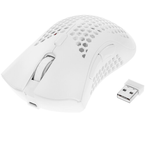 Купить Мышь беспроводная/проводная Panteon PS77 W  белый  5483717. Характеристики, отзывы и цены в Донецке