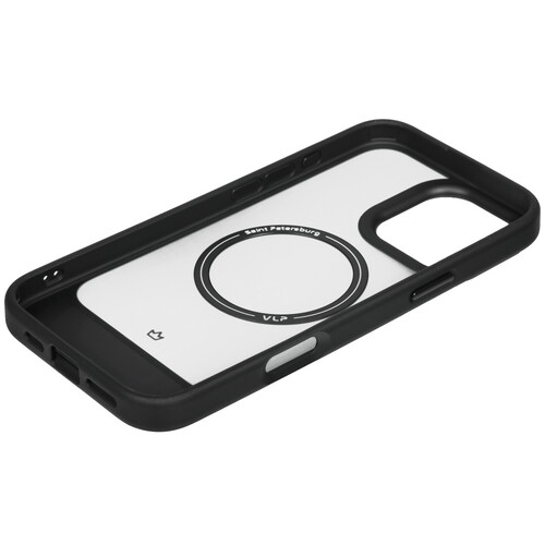 Купить Накладка  VLP Reels Case для Apple iPhone 16 Pro Max черный/прозрачный  5487091. Характеристики, отзывы и цены в Донецке