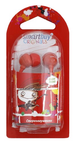 Купить Проводные наушники Smartbuy COLOR TREND красный  9938197. Характеристики, отзывы и цены в Донецке