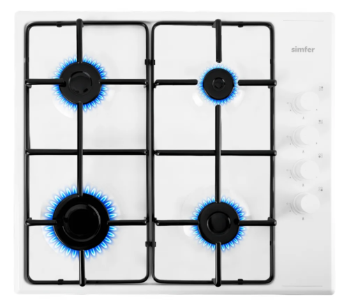 Купить Газовая варочная поверхность Simfer H60Q40W440  9211440. Характеристики, отзывы и цены в Донецке