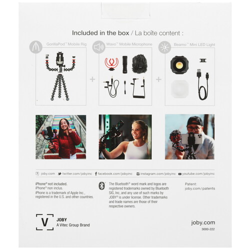 Купить Штатив JOBY GorillaPod Mobile Vlogging Kit черный  5483856. Характеристики, отзывы и цены в Донецке