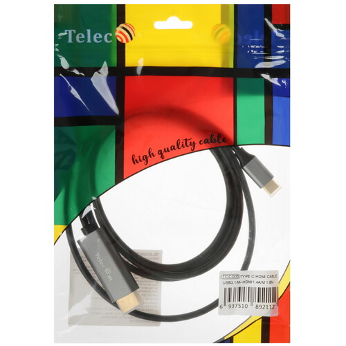 Купить Кабель однонаправленный Telecom USB-C - HDMI, 1.8 м  5471448. Характеристики, отзывы и цены в Донецке