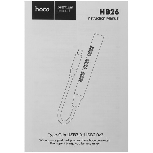 Купить USB-разветвитель Hoco HB26  9237975. Характеристики, отзывы и цены в Донецке
