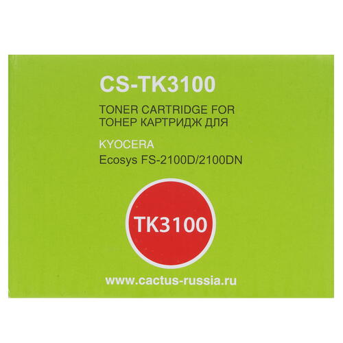 Купить Картридж лазерный Cactus CS-TK3100 черный, с чипом  7939489. Характеристики, отзывы и цены в Донецке
