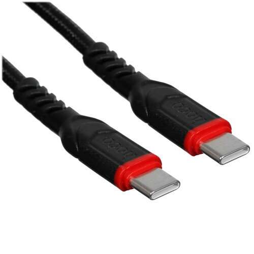 Купить Кабель круглый Hoco USB Type-C - USB Type-C черный 2 м  5474992. Характеристики, отзывы и цены в Донецке