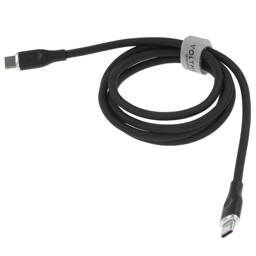 Купить Кабель круглый VOLTME USB Type-C - USB Type-C черный 1 м  9210902. Характеристики, отзывы и цены в Донецке
