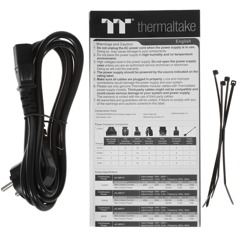 Купить Блок питания Thermaltake Toughpower GF3 850W Gold - TT Premium Edition  5638548. Характеристики, отзывы и цены в Донецке