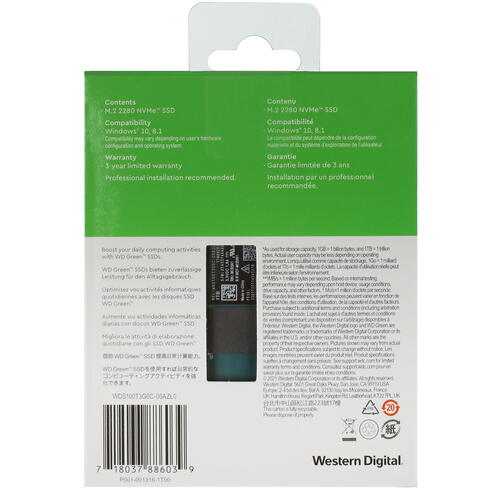 Купить 1000 ГБ M.2 NVMe накопитель WD Green SN350 [WDS100T3G0C]  5073133. Характеристики, отзывы и цены в Донецке