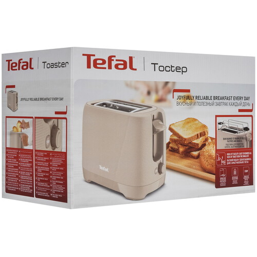 Купить Тостер Tefal Morning TT2M1B10 бежевый  5495949. Характеристики, отзывы и цены в Донецке