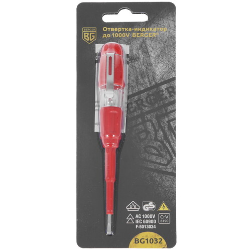 Купить Отвертка индикаторная Berger BG1032  4836090. Характеристики, отзывы и цены в Донецке