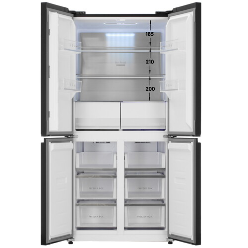 Купить Холодильник многодверный   DEXP MCr4-47AKA черный  9239450. Характеристики, отзывы и цены в Донецке