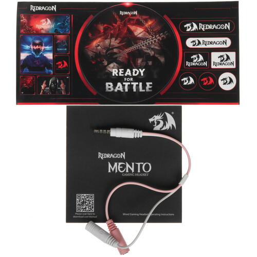 Купить Проводные наушники Redragon Mento RGB розовый 2024  5463207. Характеристики, отзывы и цены в Донецке