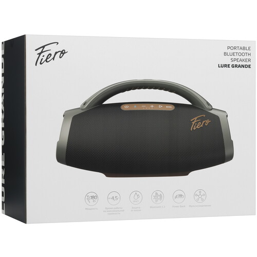 Купить Портативная колонка Fiero Lure Grande FRPS-540, коричневый  9096903. Характеристики, отзывы и цены в Донецке