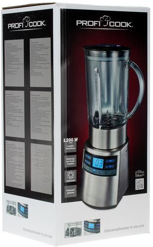 Купить Блендер стационарный Profi Cook PC-UM 1006 серебристый  6676048. Характеристики, отзывы и цены в Донецке