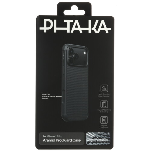 Купить Накладка  Pitaka Aramid ProGuard Case для Apple iPhone 17 Pro черный/серый  5641006. Характеристики, отзывы и цены в Донецке