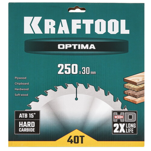 Купить Диск пильный KRAFTOOL 36951-250-30  9107986. Характеристики, отзывы и цены в Донецке