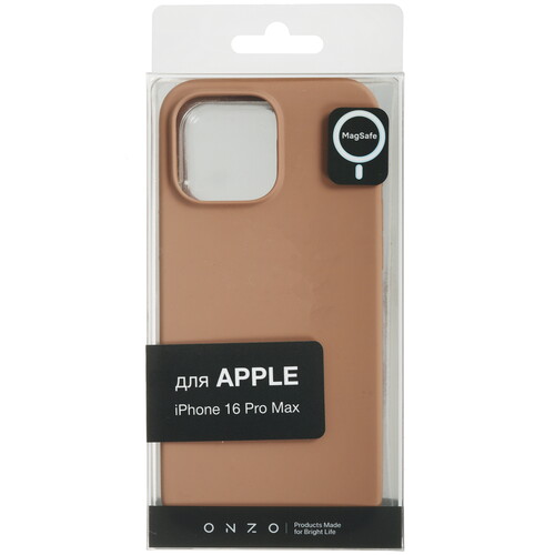 Купить Накладка  ONZO Velvet MagSafe для Apple iPhone 16 Pro Max бежевый  9296558. Характеристики, отзывы и цены в Донецке