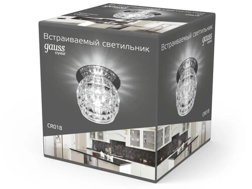 Купить Светильник потолочный Gauss CR018 прозрачный  9126714. Характеристики, отзывы и цены в Донецке