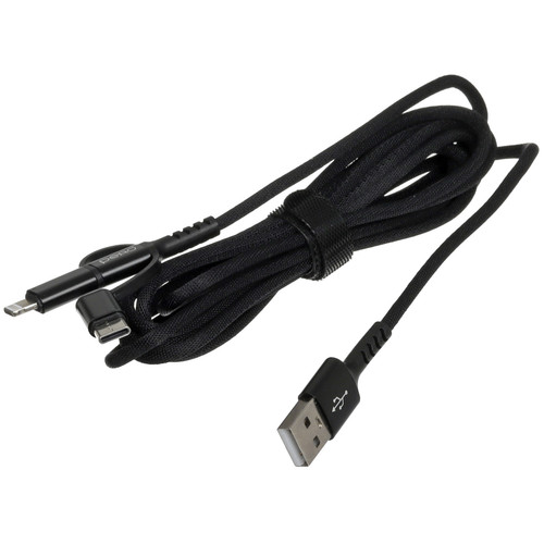Купить Кабель PERO Lightning 8-pin, micro USB-B, USB Type-C - USB Type-A черный  5365827. Характеристики, отзывы и цены в Донецке