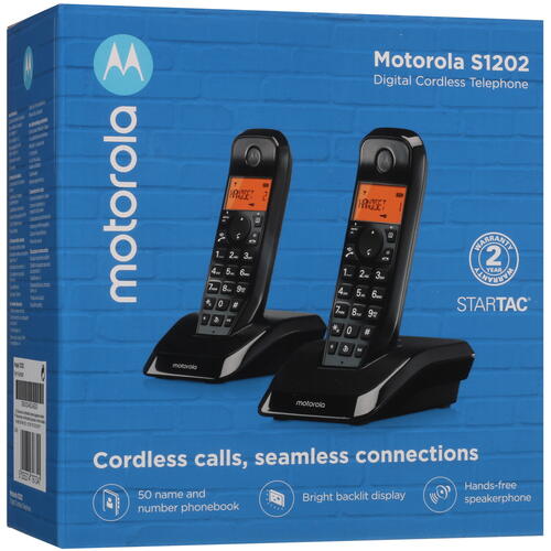 Купить Телефон беспроводной (DECT) Motorola S1202  5094135. Характеристики, отзывы и цены в Донецке