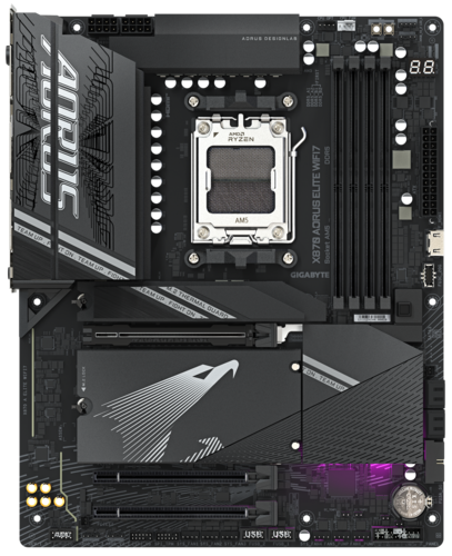 Купить Материнская плата GIGABYTE X870 AORUS ELITE WIFI7  5492077. Характеристики, отзывы и цены в Донецке