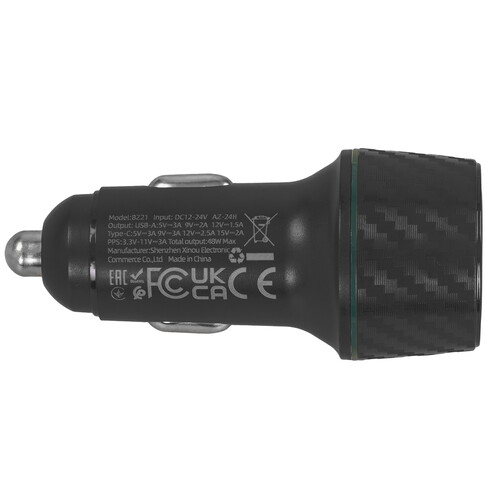 Купить Автомобильное ЗУ Borofone BZ21 Brilliant черный  9244288. Характеристики, отзывы и цены в Донецке