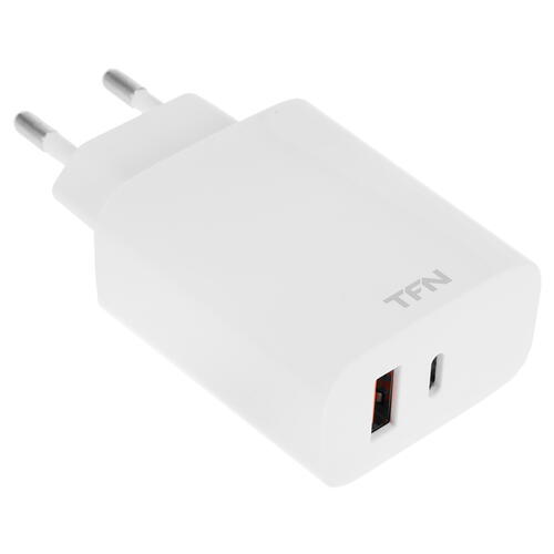 Купить Сетевое зарядное устройство TFN RAPID QC+PD 30W белый  4850437. Характеристики, отзывы и цены в Донецке