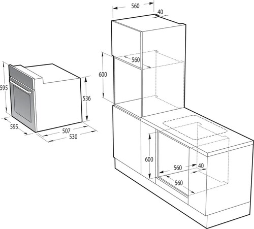 Купить Электрический духовой шкаф Gorenje BO6737E03NWG белый  9140408. Характеристики, отзывы и цены в Донецке