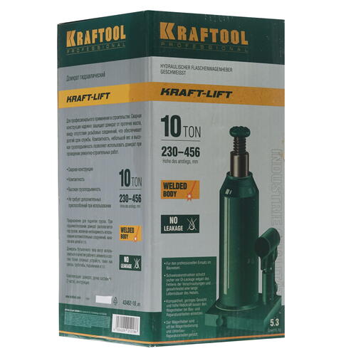 Купить Домкрат KRAFTOOL Kraft-Lift 43462-10  8122253. Характеристики, отзывы и цены в Донецке