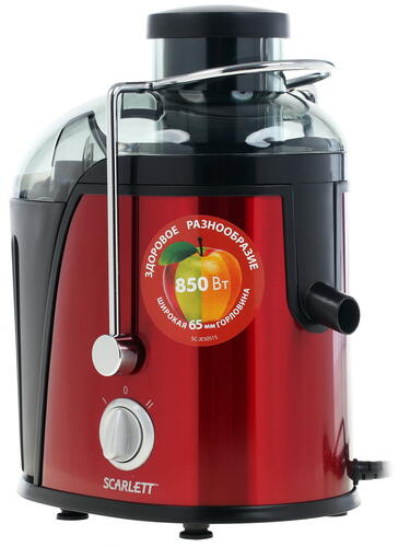 Купить Соковыжималка электрическая Scarlett SC-JE50S15 красный  1065669. Характеристики, отзывы и цены в Донецке