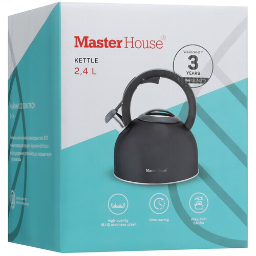 Купить Чайник для плиты Master House Antonio 75375 серый  5451864. Характеристики, отзывы и цены в Донецке