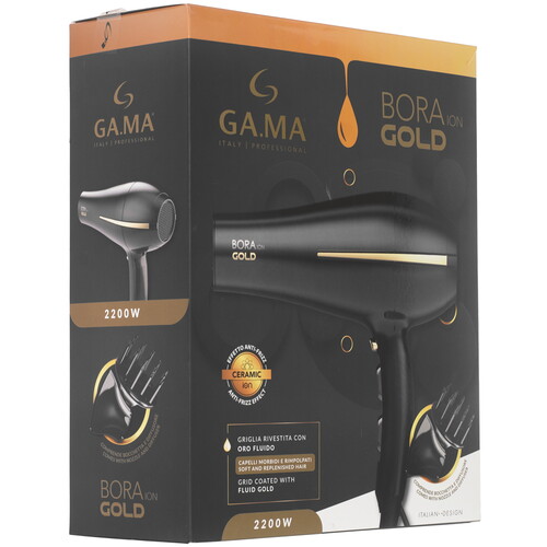 Купить Фен GA.MA BORA GOLD - DW черный  9174452. Характеристики, отзывы и цены в Донецке