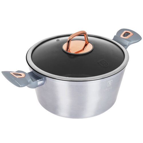 Купить Кастрюля Berlinger Haus  Moonlight Edition BH-6012 4.1 л 24 см серый  9150977. Характеристики, отзывы и цены в Донецке