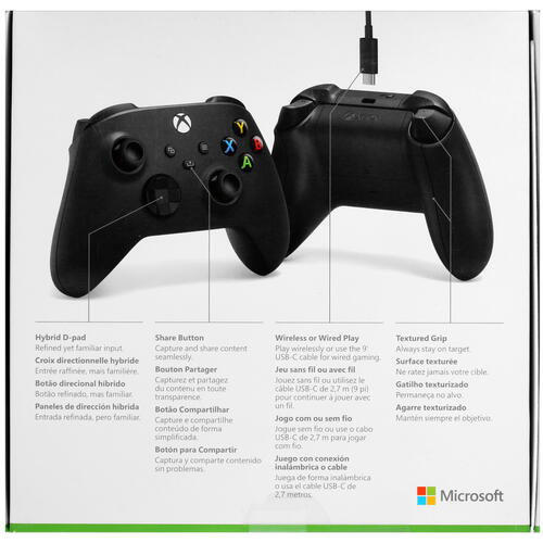 Геймпад беспроводной/проводной Microsoft Xbox Wireless Controller черный Купить Геймпад беспроводной/проводной Microsoft Xbox Wireless Controller черный  5040350. Характеристики, отзывы и цены в Донецке