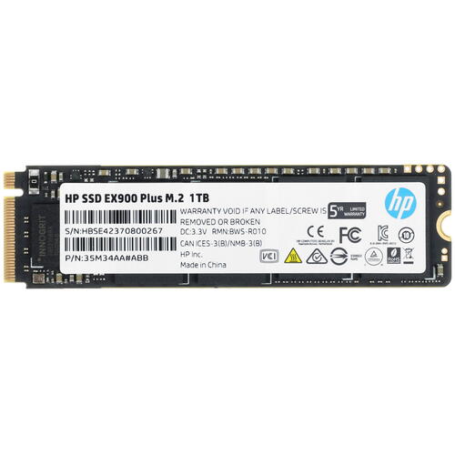 Купить 1000 ГБ M.2 NVMe накопитель HP EX900 Plus [35M34AA#ABB]  9906959. Характеристики, отзывы и цены в Донецке