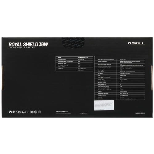 Купить Система охлаждения G.SKILL Royal Shield 36W  белая  5406584. Характеристики, отзывы и цены в Донецке