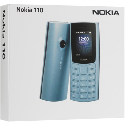 Купить Сотовый телефон Nokia 110 (2023) голубой  5440053. Характеристики, отзывы и цены в Донецке