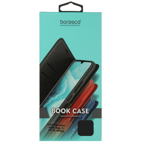 Купить Чехол-книжка  BoraSCO Book Case для POCO X6/ Xiaomi Redmi Note 13 Pro 5G черный  5487828. Характеристики, отзывы и цены в Донецке